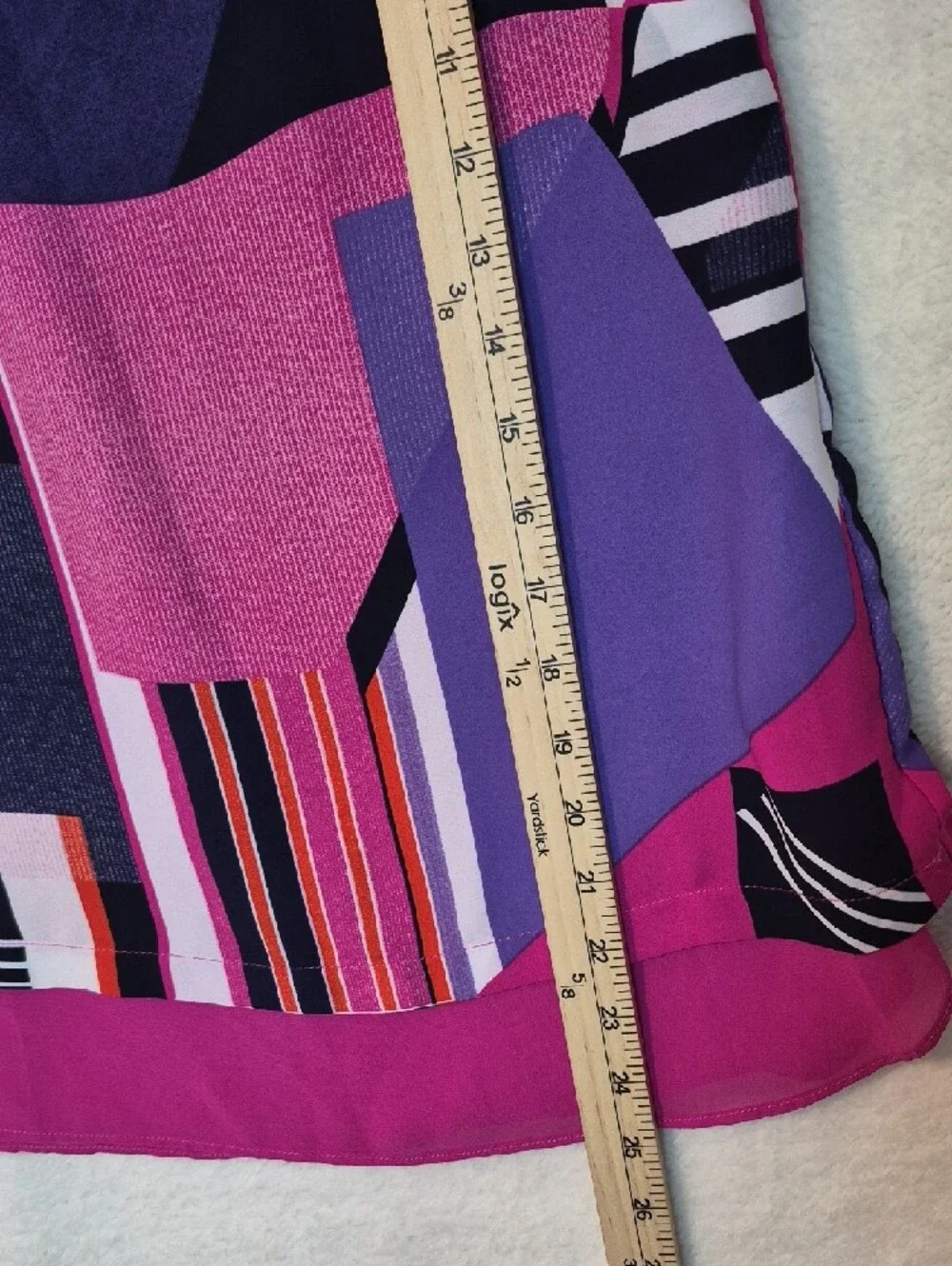 Rose &‎ Olive Women's Pink and Purple Geometric Sleeveless Camisole Size M